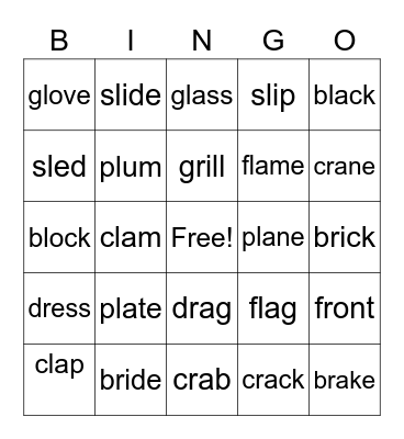 Unit 1 - 4 Bingo Card