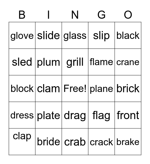 Unit 1 - 4 Bingo Card