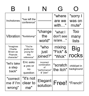 CTM Bingo Card