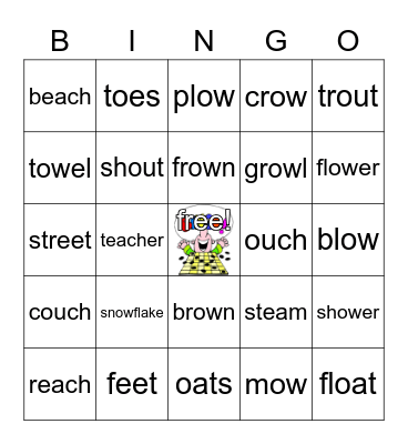 Vowel Team Bingo! Bingo Card