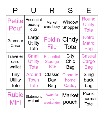 Willa's Design Studio Bingo Card