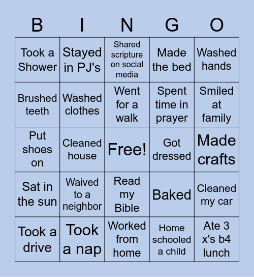 Bordum Buster Bingo Card