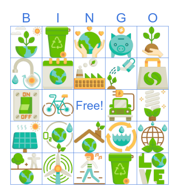 Earth Day Bingo, y'all! Bingo Card