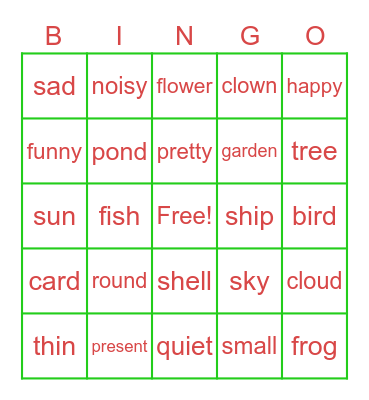 Happy Birthday Bingo Card