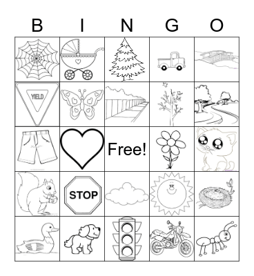 Outdoor Bingo Card