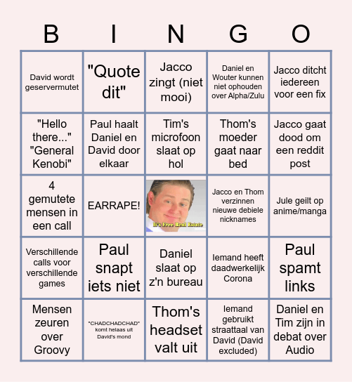 Science Club Bingo Bongo Bingo Card