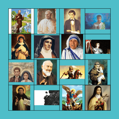 LOTERIA DE SANTOS Bingo Card