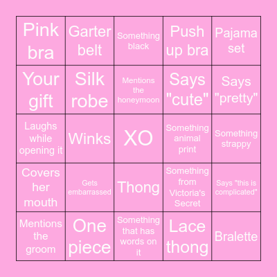 Lauren's Bachelorette Bingo! Bingo Card