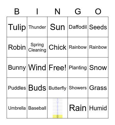 SPRING BINGO Card