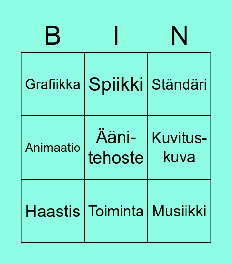 Inserttibingo! Bingo Card