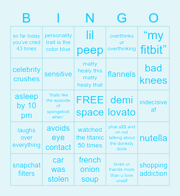 gib bingo Card
