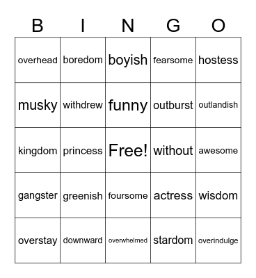 Bingo Card