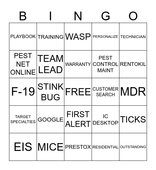 CUSTOMER SERVICE WEEK BINGO Card