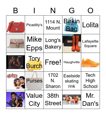Lolita's Virtual Birthday Bingo Card