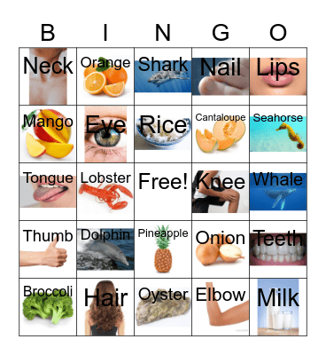 Spanish Bingo Card