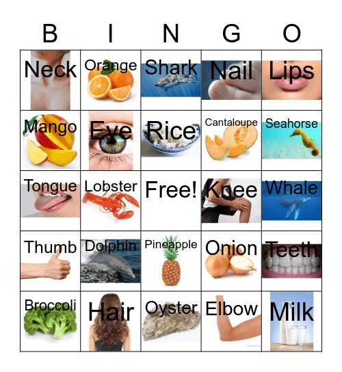 Spanish Bingo Card