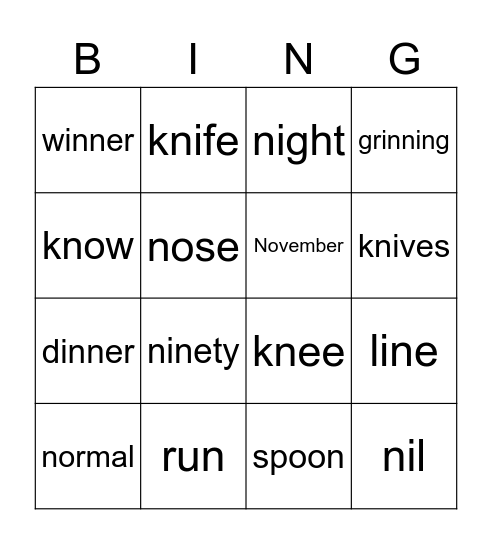 Zaid Bingo Week 4 Bingo Card