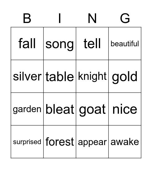 One eye, Two eyes, Three eyes Bingo Card