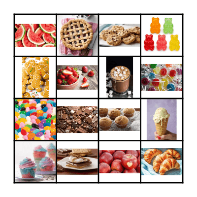 Dessert Bingo - Yum! Bingo Card