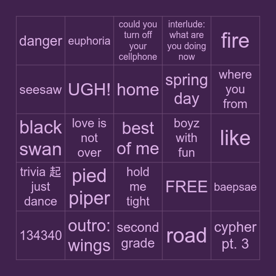 do-you-have-the-same-bts-taste-as-bingo-card