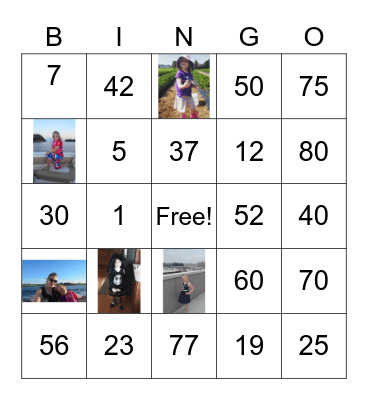 Anna's Bingo Card Bingo Card