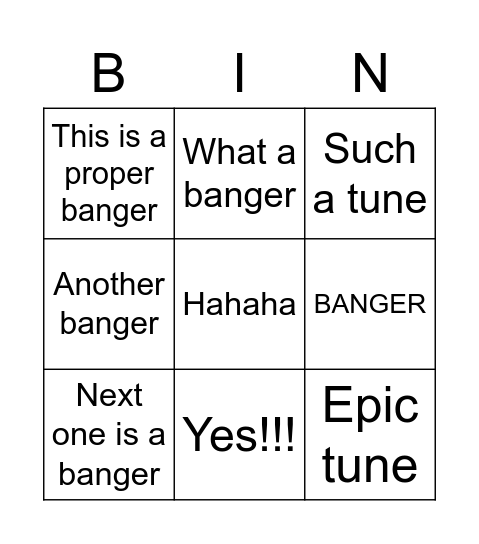 Lawbag catchphrase bingo Card