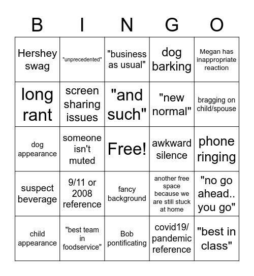 CC Bingo v3 Bingo Card