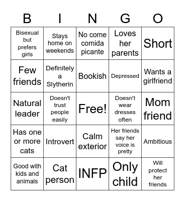 Arleen Rosabel Bingo Card