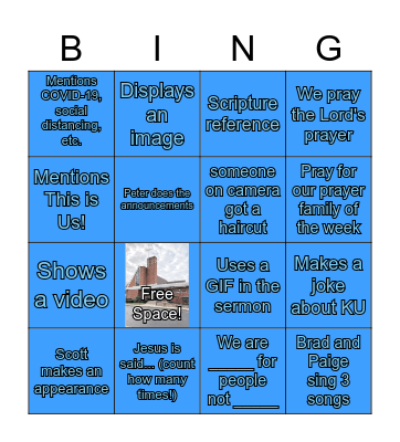 This is Us Bingo with LPC Bingo Card