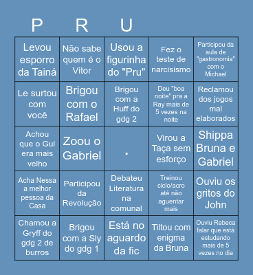Ravenclaw bingo Card