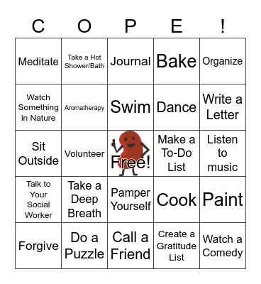 COPING WITH KIDNEY DISEASE Bingo Card