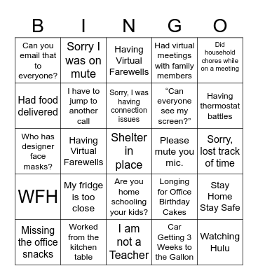 Conference Call - IDS Team Bingo Card