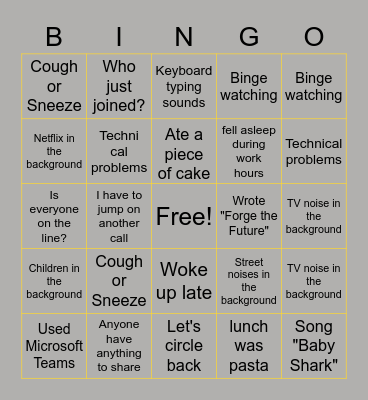 Remote Bingo Card