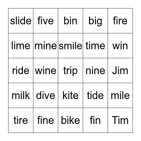 Bingo Card