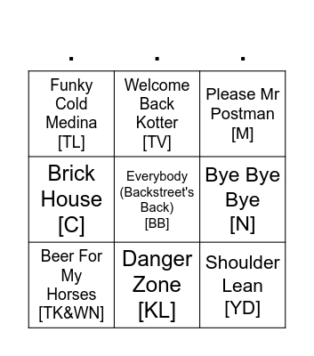 Last Round - Cover All Bingo Card
