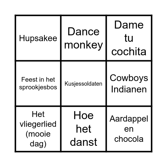 vriendenbingo 1 Bingo Card