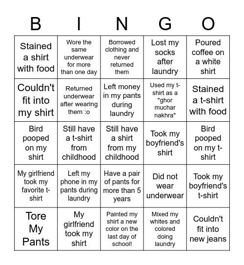 Plain and Simple Bingo! Bingo Card