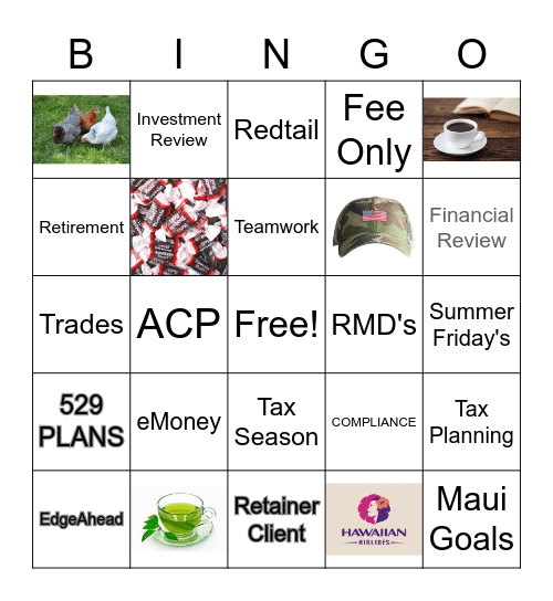 CFG Bingo Card