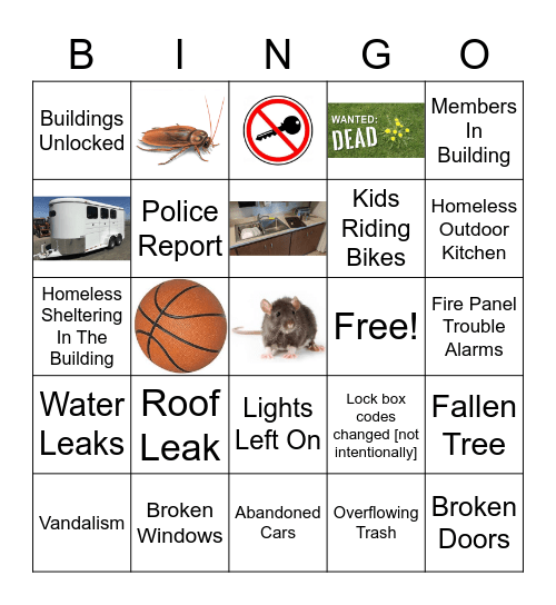 Shelter-In-Place Bingo Card