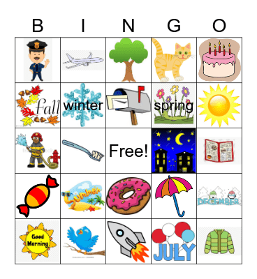 WHEN/WHAT Bingo Card