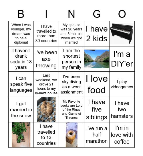 Human Bingo Card
