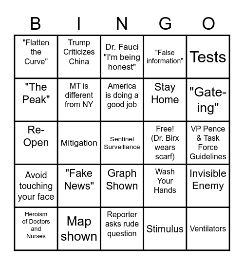 The Briefing Bingo Card