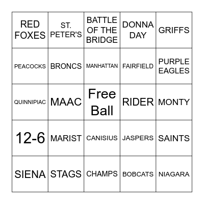 PURPLE EAGLE BINGO Card