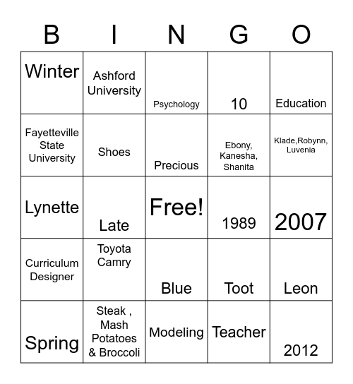 Celita 31st Quarantine BINGO Card