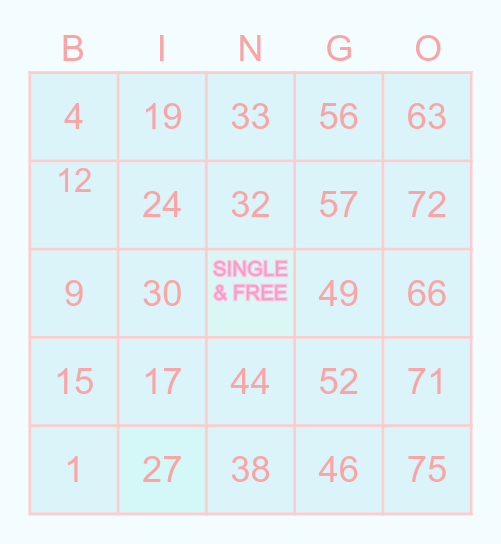 Pabebe Card! Bingo Card