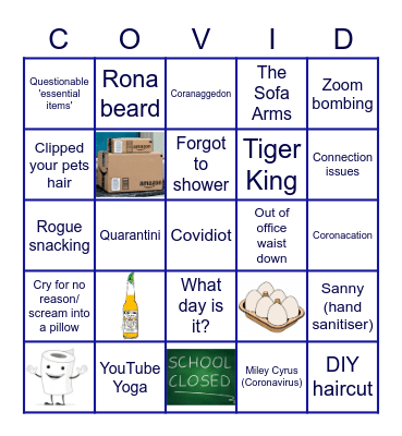 Coronavirus Bingo Card