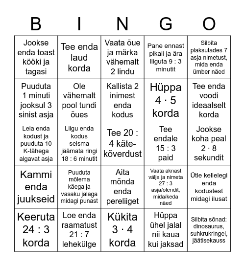 KODUNE BINGO Card