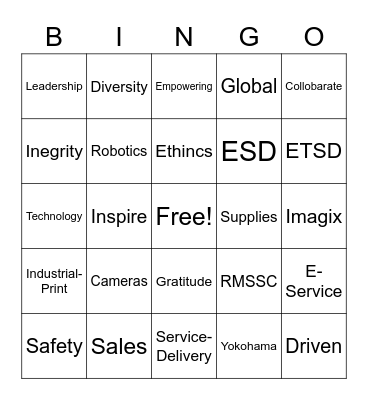 Tucker Building Bingo Card