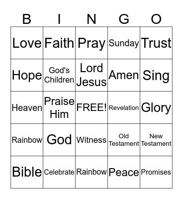Discovery Point: We have hope because Jesus is coming back Bingo Card
