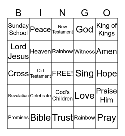 Discovery Point: We have hope because Jesus is coming back. Bingo Card